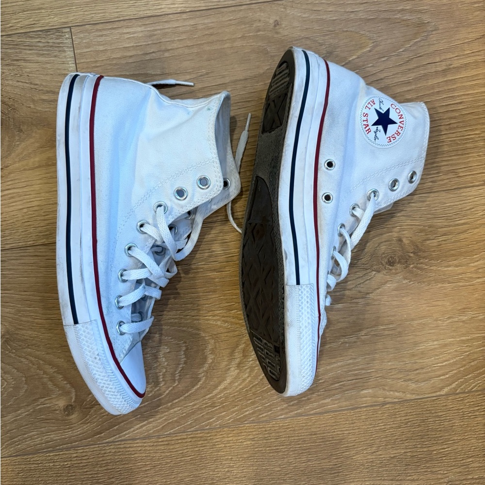 Converse White High-Top Sneakers Iconic Canvas Style
